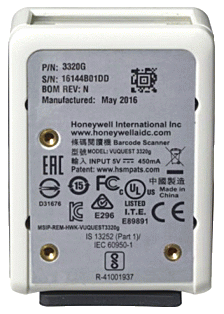 Honeywell Vuquest 3320g, USB, Světle šedá